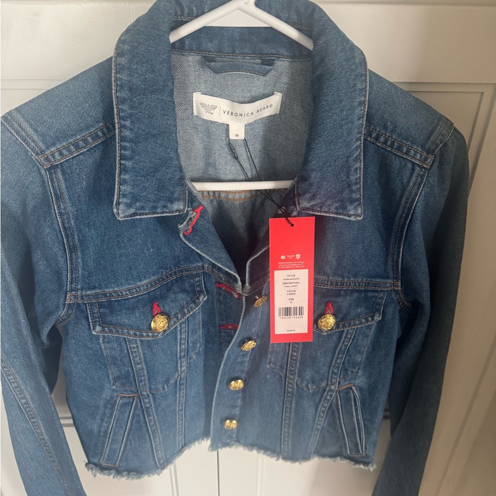 Veronica Beard Blue Denim Wonder Women Jacket NWT M